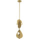 Pod LED 8.25 inch Legacy Brass Pendant Ceiling Light