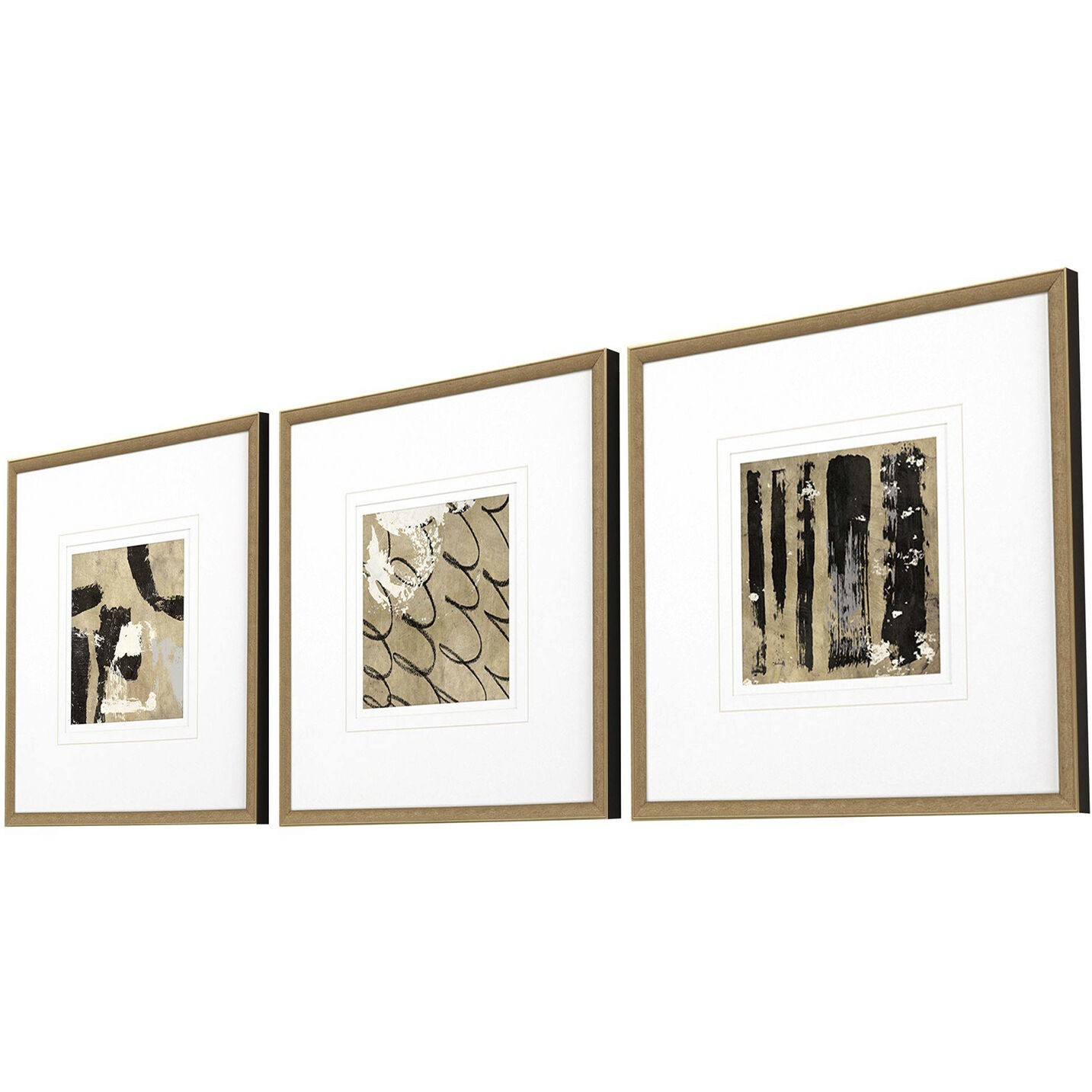 Grammercy Brown and Beige and Black Framed Art