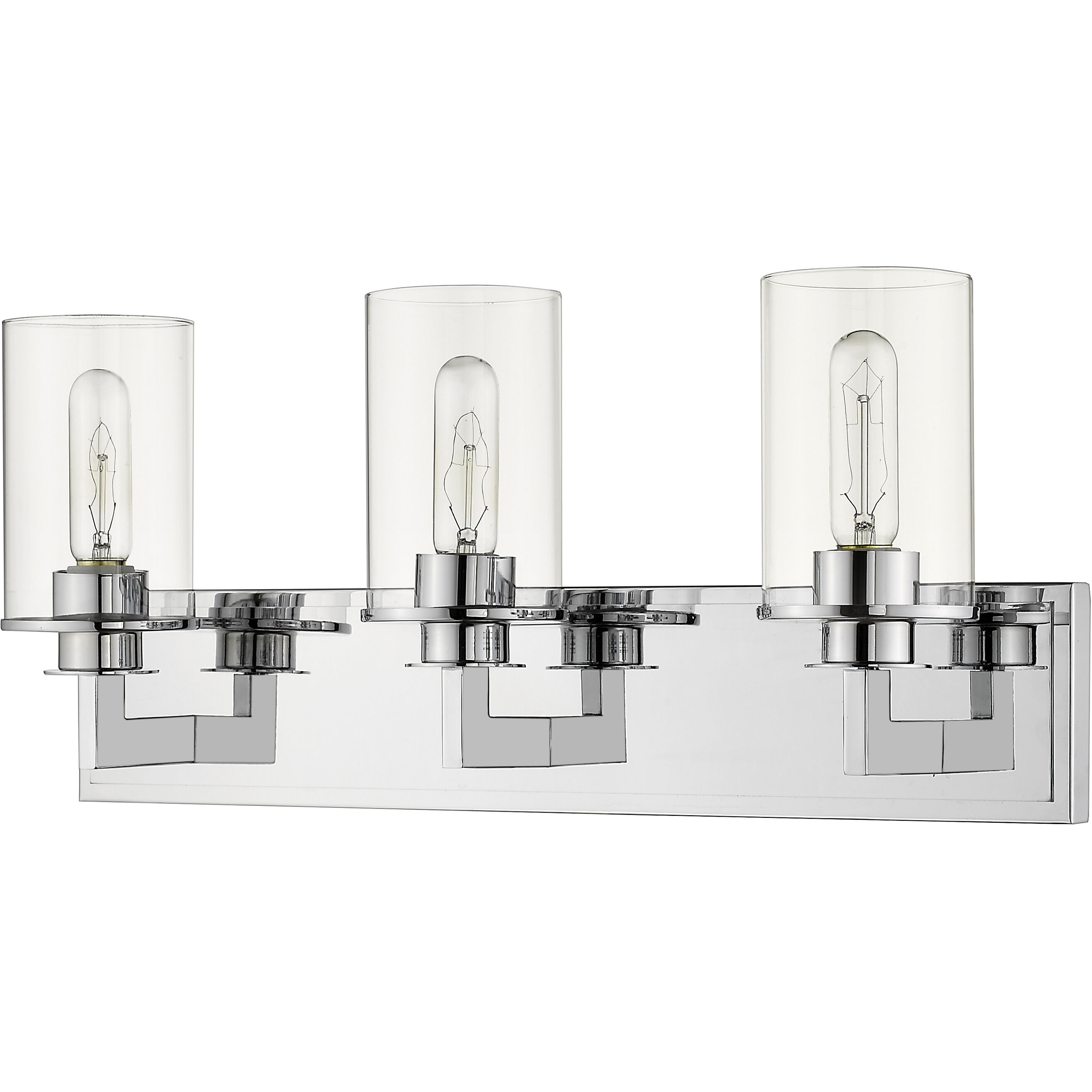 Savannah 3 Light 23 inch Chrome Vanity Wall Light