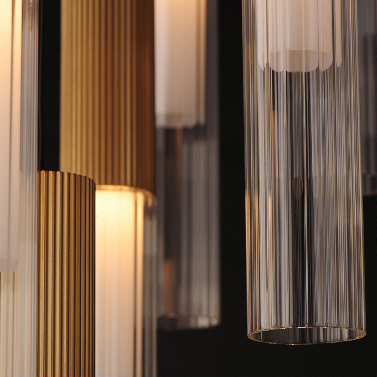 Reeds LED 22.5 inch Gold Multi-Light Pendant Ceiling Light