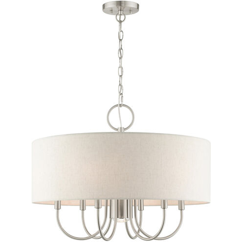 Blossom 7 Light 24 inch Brushed Nickel Pendant Chandelier Ceiling Light