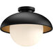 Rubio 1 Light 10.88 inch Matte Black Flush Mount Ceiling Light