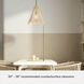 Comet 1 Light 16 inch Matte Bronze Pendant Ceiling Light, Large