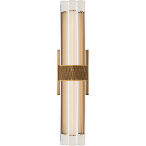 Lauren Rottet Fascio LED 4.25 inch Hand-Rubbed Antique Brass Sconce Wall Light