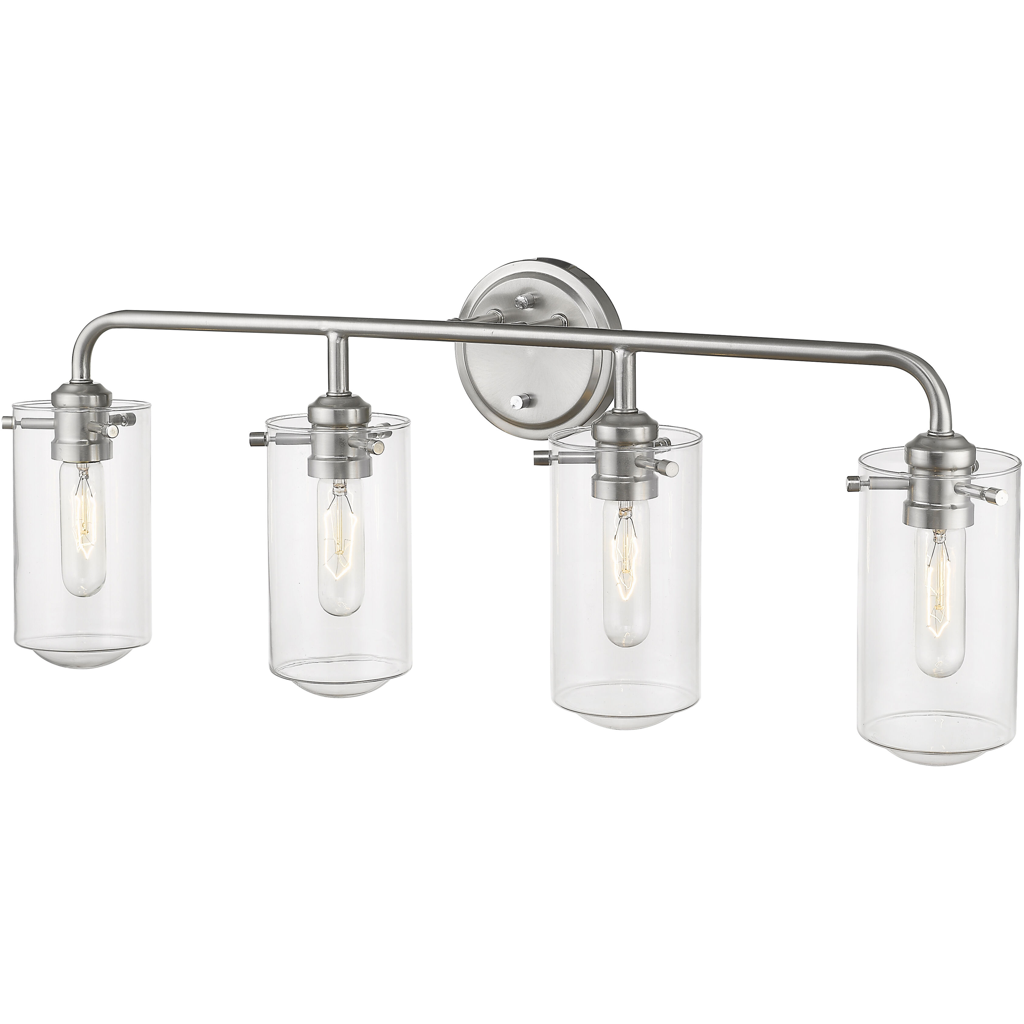 Delaney 4 Light 30 inch Brushed Nickel Vanity Wall Light