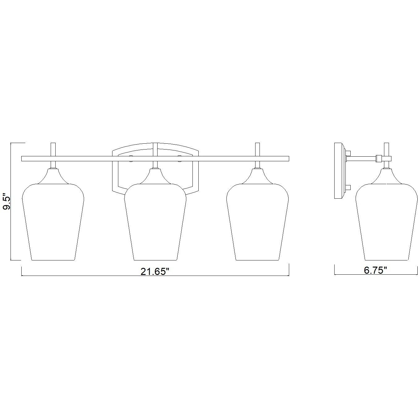 Joliet Vanity Wall Light in Burnished Brass