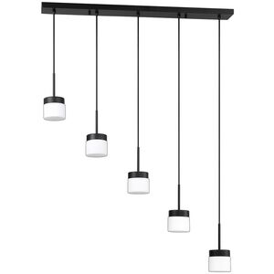 Nuon 5 Light 37.8 inch Black Black Bar Ceiling Light
