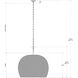 Piero 3 Light 31.5 inch White Chandelier Ceiling Light, Large
