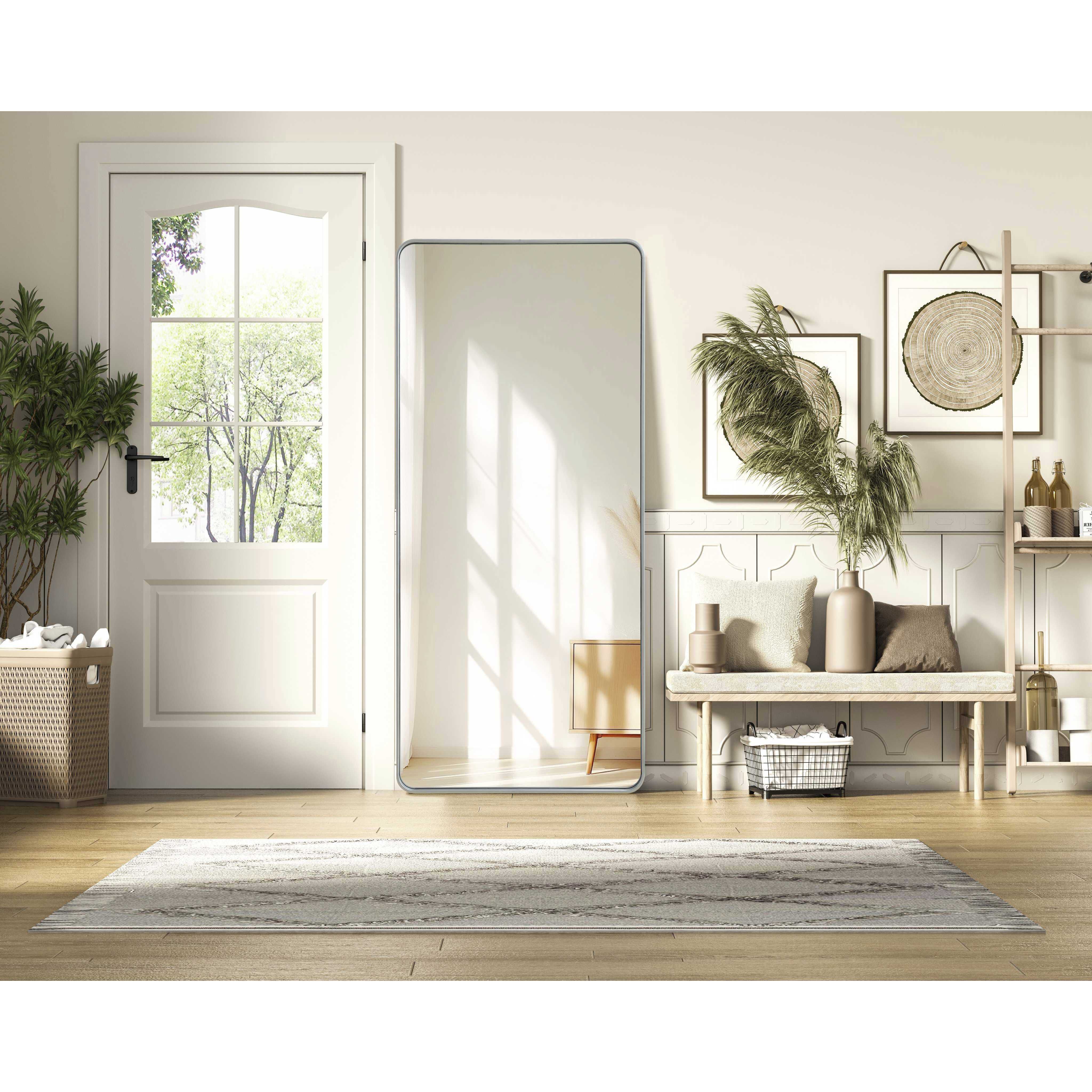 Remy 72 X 32 inch Silver Mirror