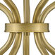 Axton LED 28 inch Lacquered Brass Chandelier Ceiling Light