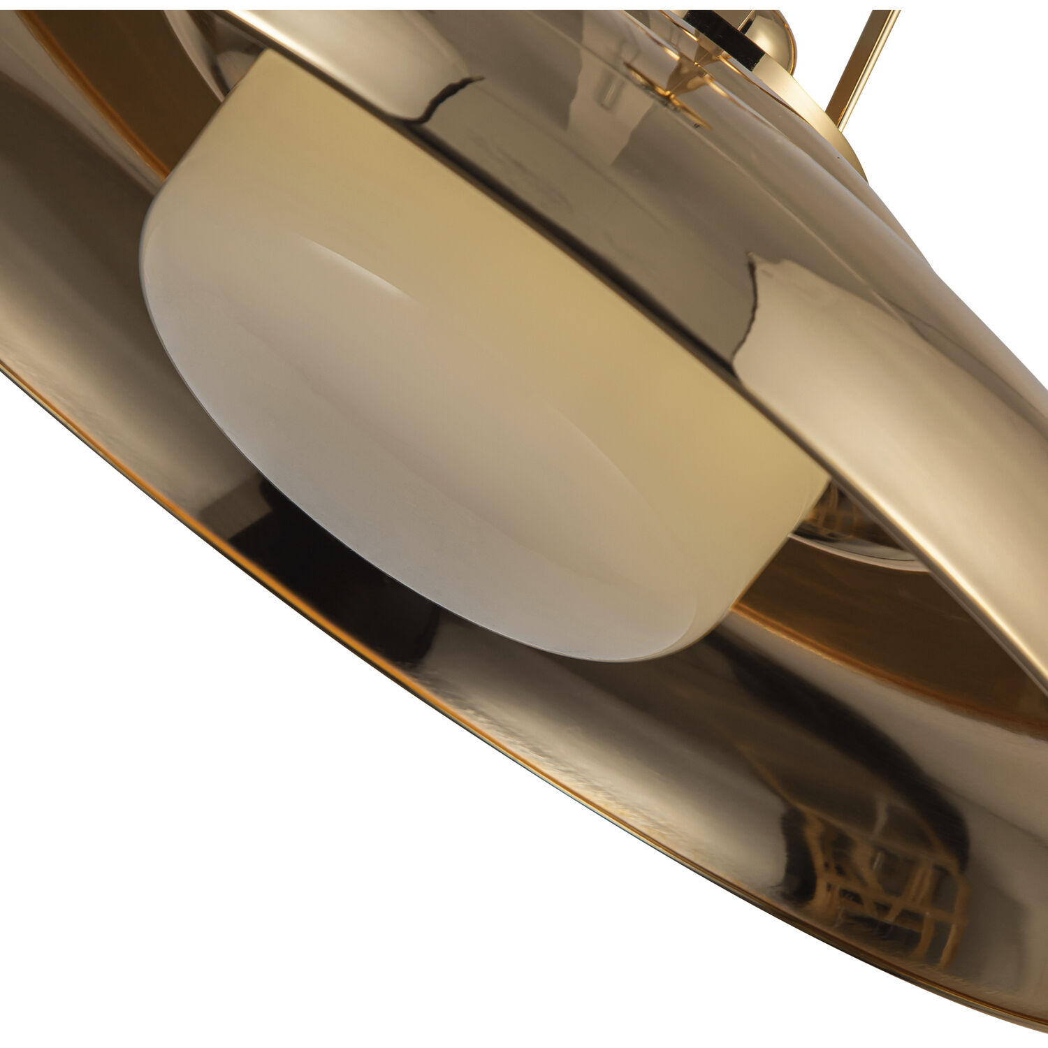 Palmetto Pendant Ceiling Light in Polished Brass