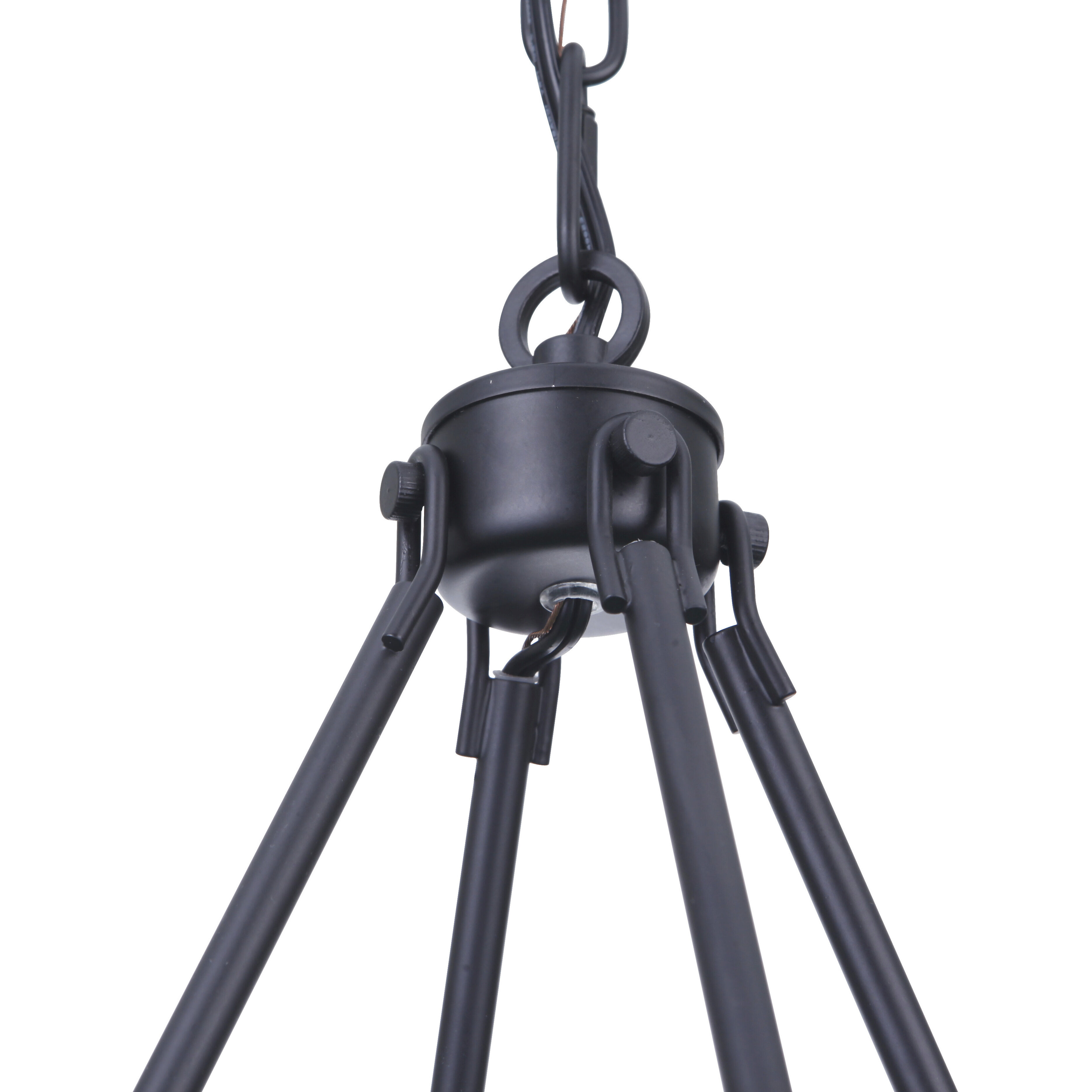 Larrson 6 Light 18 inch Flat Black Chandelier Ceiling Light