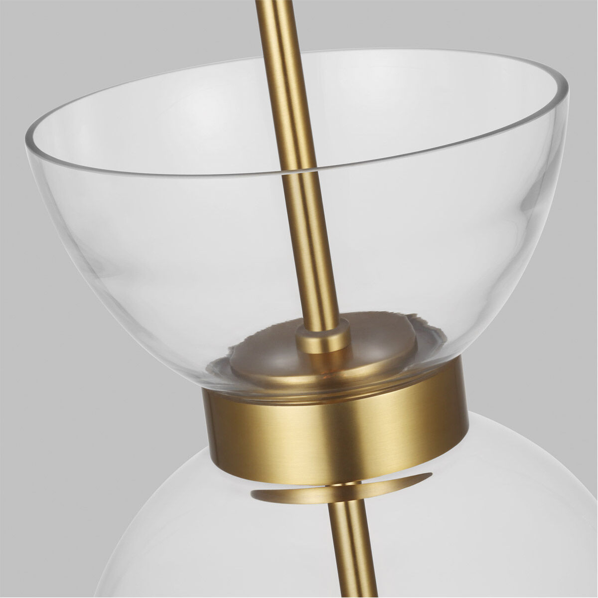 kate spade new york Londyn 1 Light 9 inch Burnished Brass with Clear Glass Pendant Ceiling Light