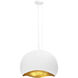 Baleia 3 Light 24 inch White Chandelier Ceiling Light