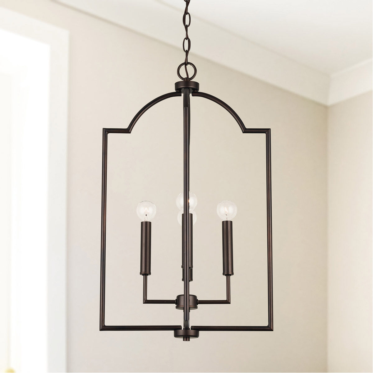 Carter 4 Light 16 inch Bronze Foyer Ceiling Light