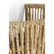 Chapman & Myers Antigua LED 9 inch Bronze and Natural Abaca Sconce Wall Light