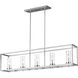 Sean Lavin Zire 5 Light 48 inch Chrome Island Pendant Ceiling Light