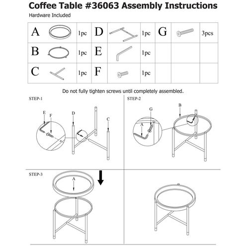 Soho 28 X 18 inch Dark Ash/Brass Coffee Table