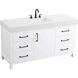 Nathan 60 X 34 inch White Bathroom Vanity Cabinet