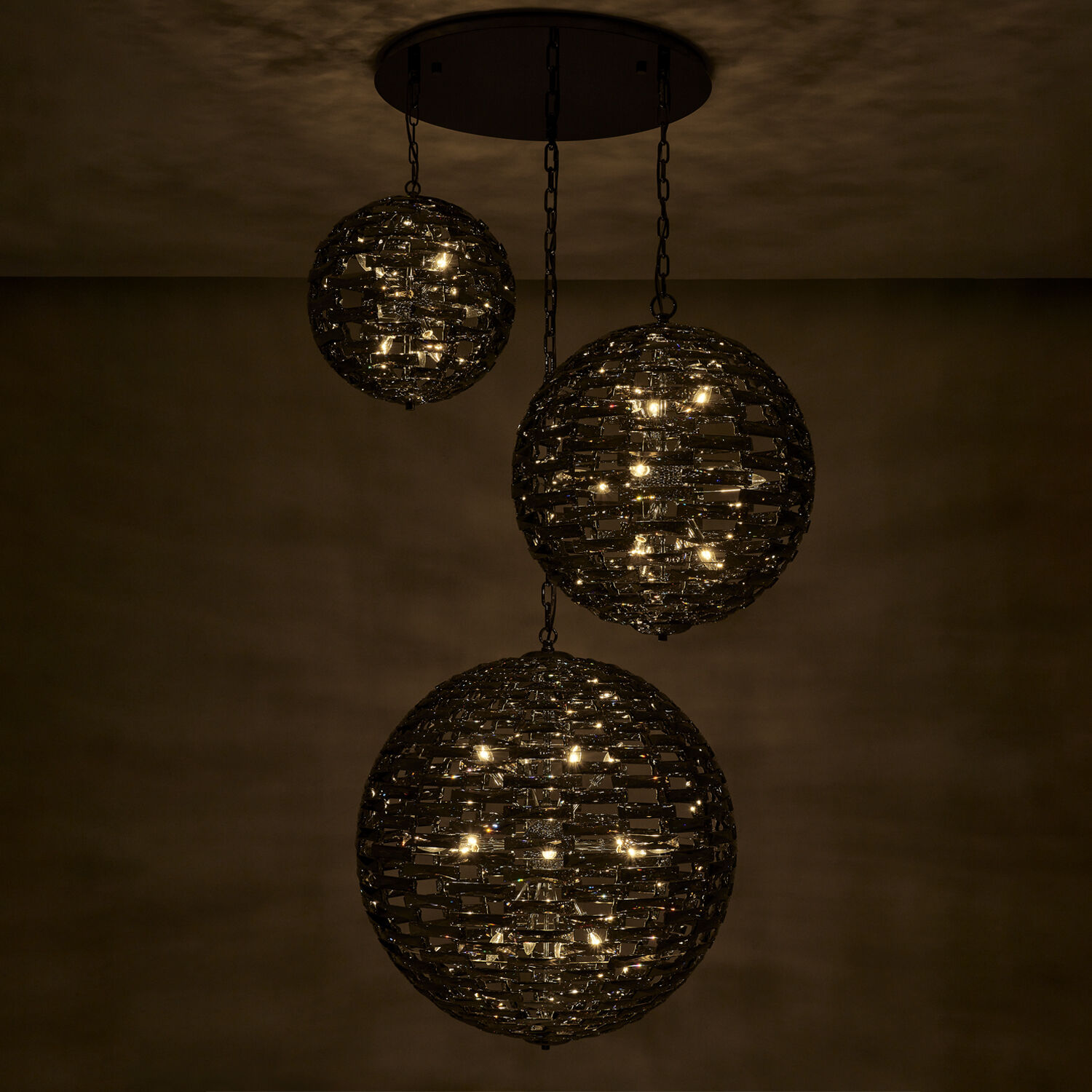 Alta 37 Light 45.5 inch Black Nickel Pendant Foyer Ceiling Light