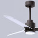 Atlas Alessandra-LK 42 inch Textured Bronze with Matte White Blades Indoor/Outdoor Ceiling Fan