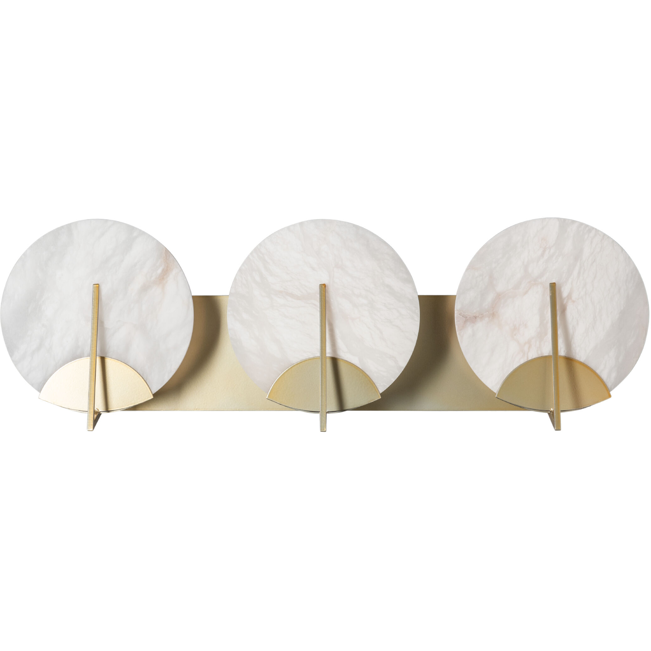 Callisto 3 Light 27 inch Modern Brass Bath Sconce Wall Light