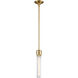 Zigrina 1 Light 5.13 inch Aged Brass Pendant Ceiling Light