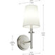 Kleine 1 Light 5.75 inch Brushed Nickel Wall Sconce Wall Light