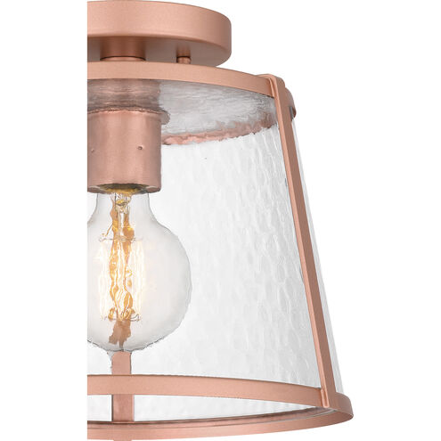 Labrant 1 Light 11 inch Matte Rose Gold Semi-Flush Mount Ceiling Light