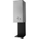 Luxe Satin Nickel Floor Standing Touchless Hand Sanitizer Dispenser