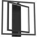 Mondrian LED 15.75 inch Black Semi Flush Mount Ceiling Light