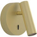 Enna 5.55 inch Matte Gold Interior Reading Light Wall Light