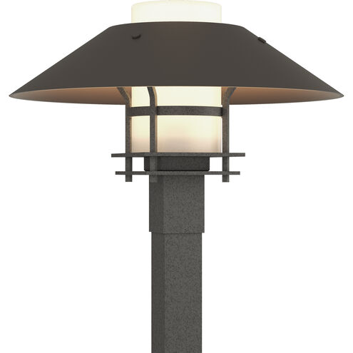 Henry 1 Light 15.8 inch Coastal Natural Iron and Coastal Dark Smoke Outdoor Post Light in Coastal Natural Iron/Coastal Dark Smoke, Opal
