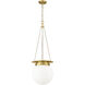 Calhoun 1 Light 13 inch Heritage Brass Pendant Ceiling Light
