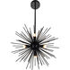 Savannah 9 Light 30 inch Black Chandelier Ceiling Light