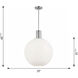 Drew & Jonathan Colewood 1 Light 20 inch Midnight Black Pendant Ceiling Light, Large