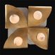 Dobrar 4 Light 30 inch Gold Leaf Wall Sconce Wall Light