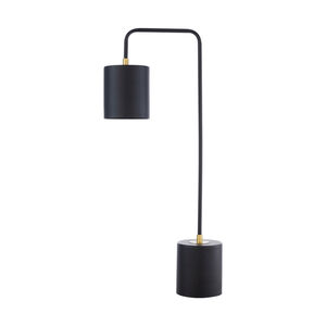 Mansfield 24.85 inch 40 watt Black and Brass Table Lamp Portable Light