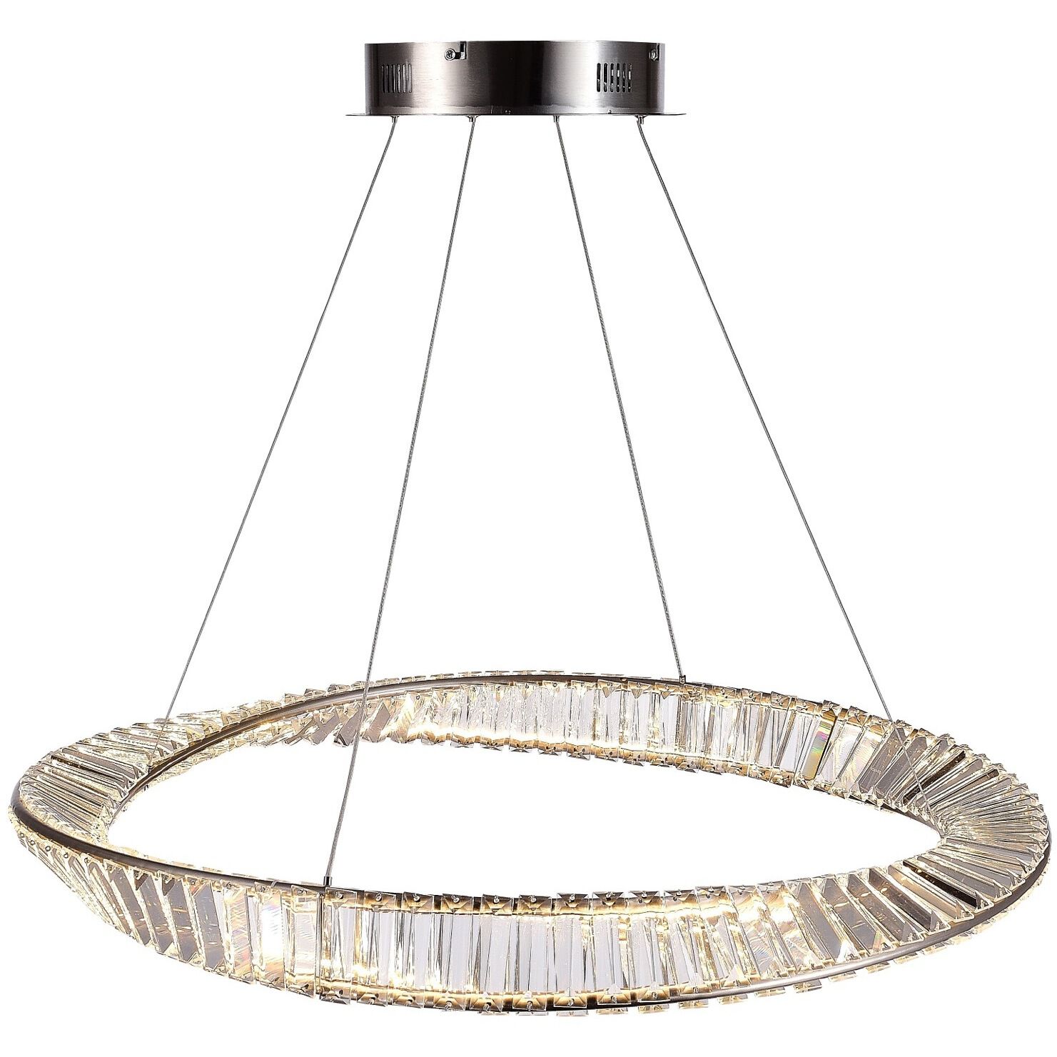 Stella 31.5 inch Satin Nickel Pendant Ceiling Light