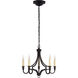 Chapman & Myers Mykonos LED 15.5 inch Aged Iron Chandelier Ceiling Light, Small