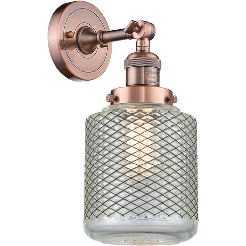 Franklin Restoration Stanton LED 6 inch Antique Copper Sconce Wall Light, Franklin Restoration