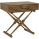 Zanta 28 X 28 inch Saddle Brown Side Table