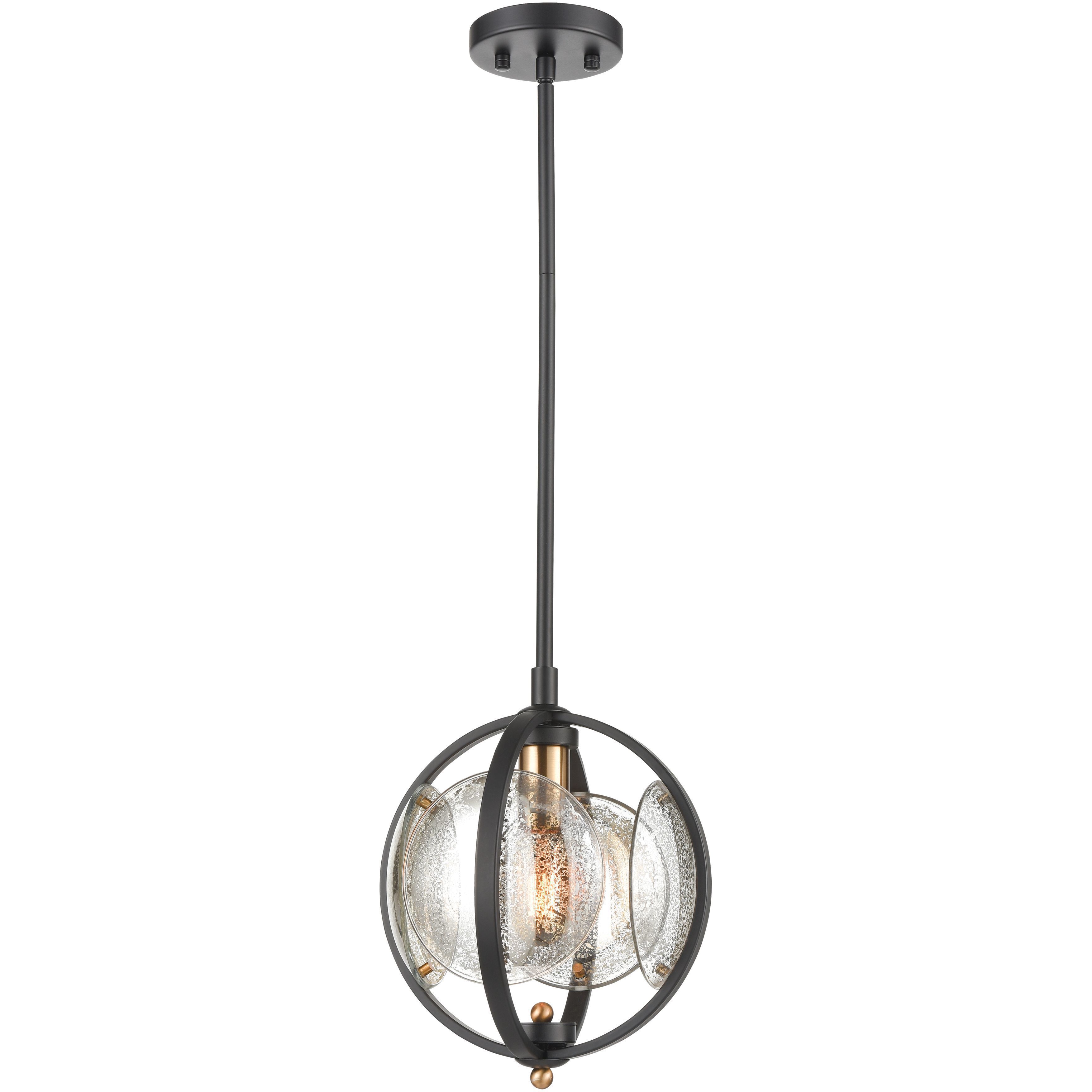 Oriah 1 Light 10 inch Matte Black Mini Pendant Ceiling Light