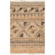 Lenora 36 X 24 inch Brown and Brown Area Rug, Jute