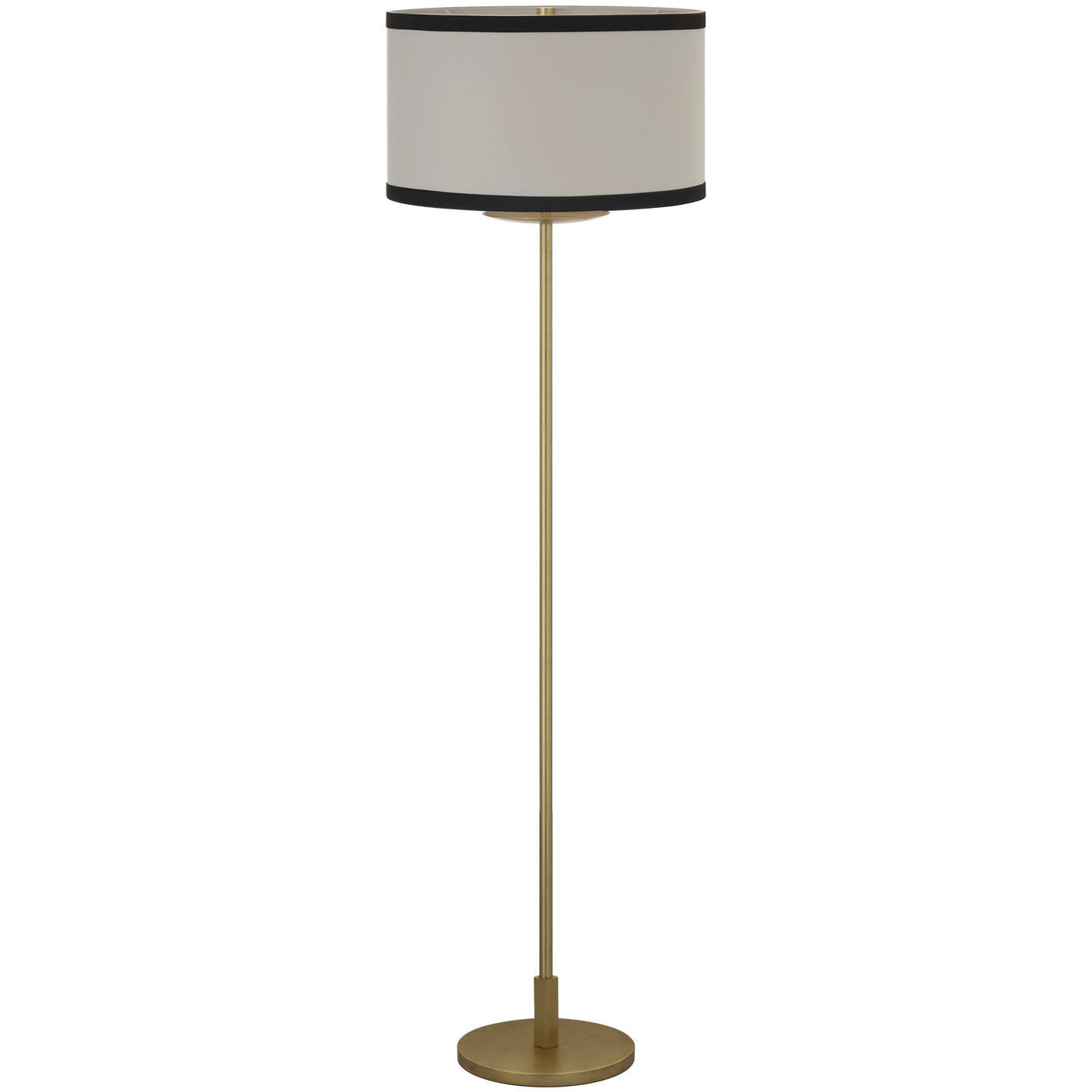 kate spade new york Walker 58 inch 4.6 watt Gild Cordless Floor Lamp Portable Light in Linen with Black Linen Trim