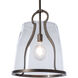Caliper 1 Light 16.3 inch Ink Pendant Ceiling Light in Plated Smoke, Large