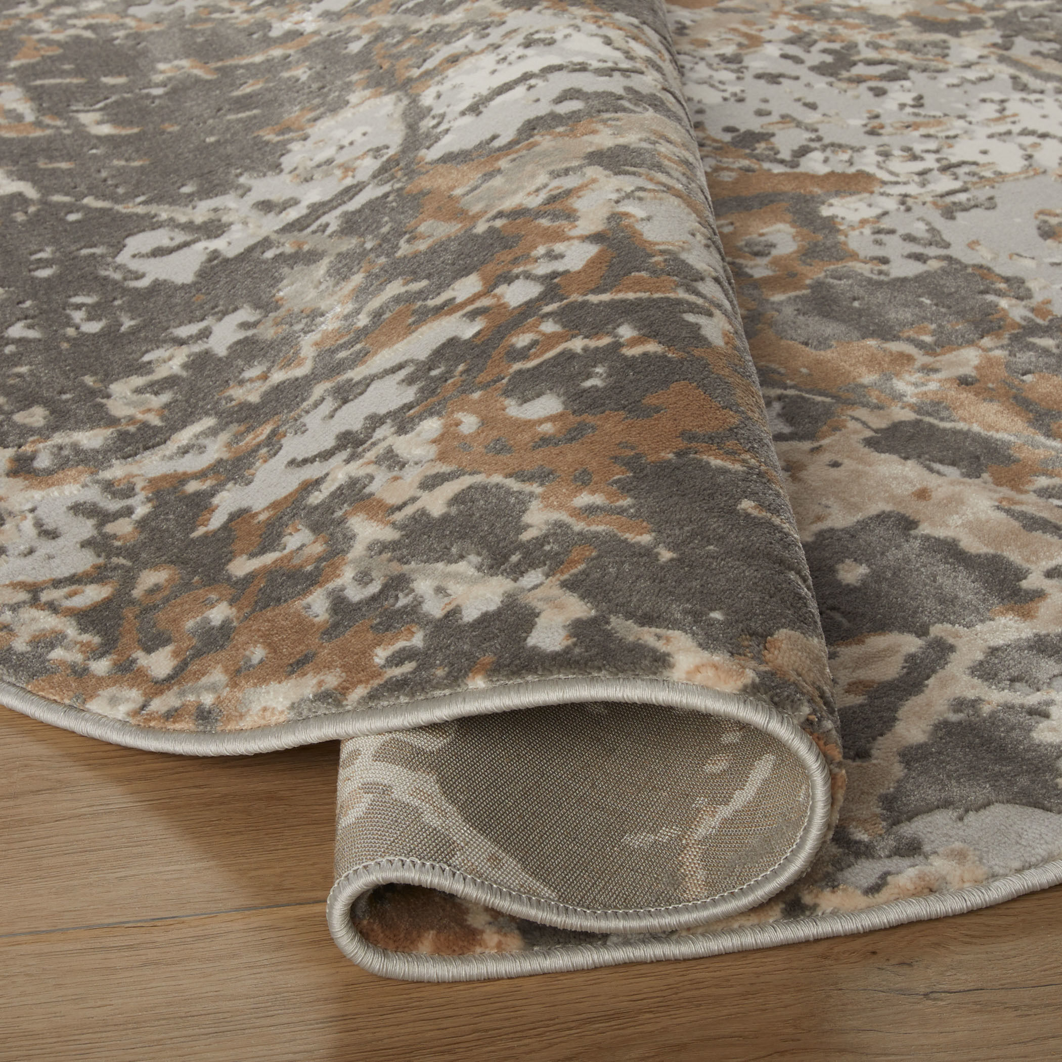 Besni Mineral Tones Rug in 7 Round