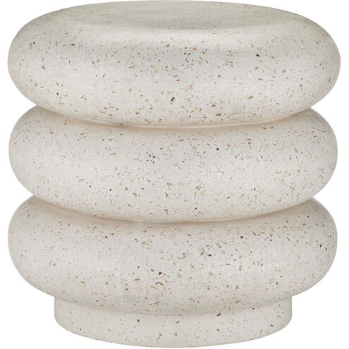Cusani 18.75 inch Ivory Terrazzo Indoor/Outdoor Stool