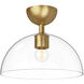 Alora Mood Jude 1 Light 12 inch Brushed Gold Semi Flush Mount Ceiling Light