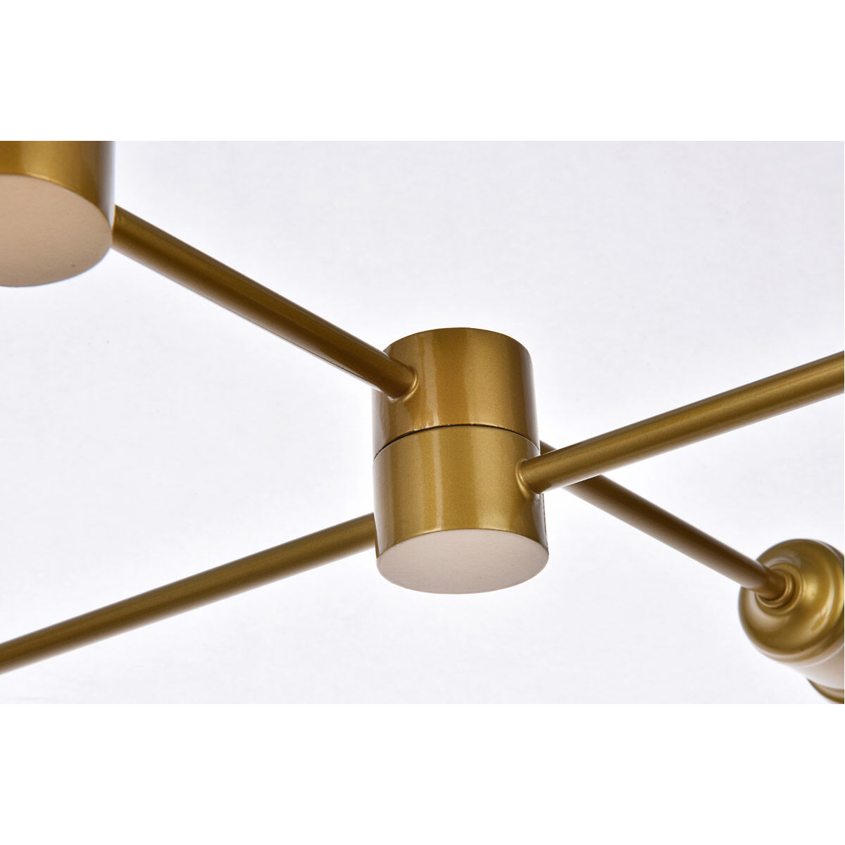 Xavier 6 Light 35 inch Brass Pendant Ceiling Light